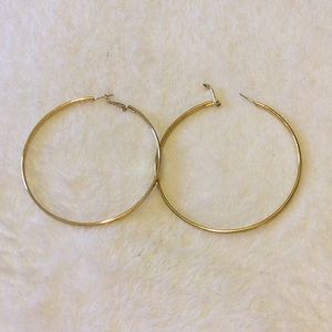 Anthropologie Gold Hoop Earrings